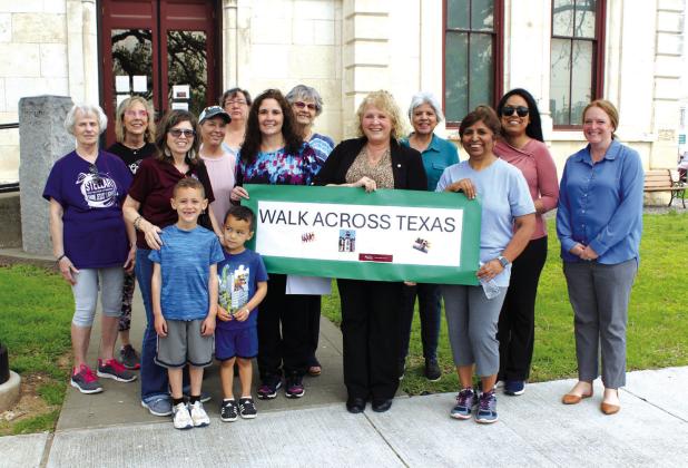 A dozen Bosque County employees earlier this month started a team-based program that promotes physical health through walking. This program called Walk Across Texas was spearheaded locally by the Bosque Agrilife Extension Service. Nathan Diebenow | The Clifton Record