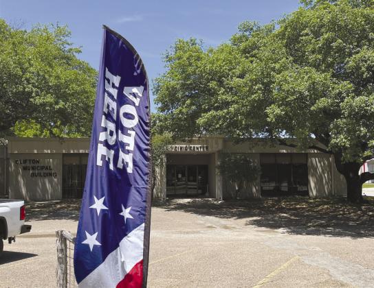 The Clifton Civic Center is one of two place where eligible voters can cast their ballots for the Clifton ISD school board elections, starting on Monday, April 22. Nathan Diebenow | The Clifton Record